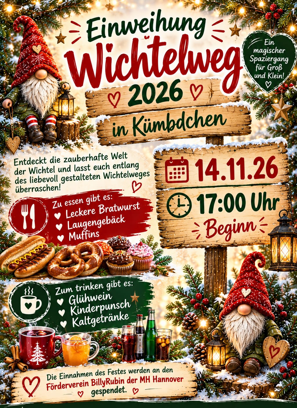 Flyer: Einweihung Wichtelweg 2026